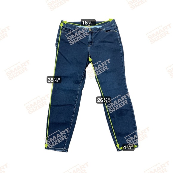 Lane Bryant Signature Fit Skinny Jean Indigo Dark Wash Size 16 Stretch - Picture 5 of 11